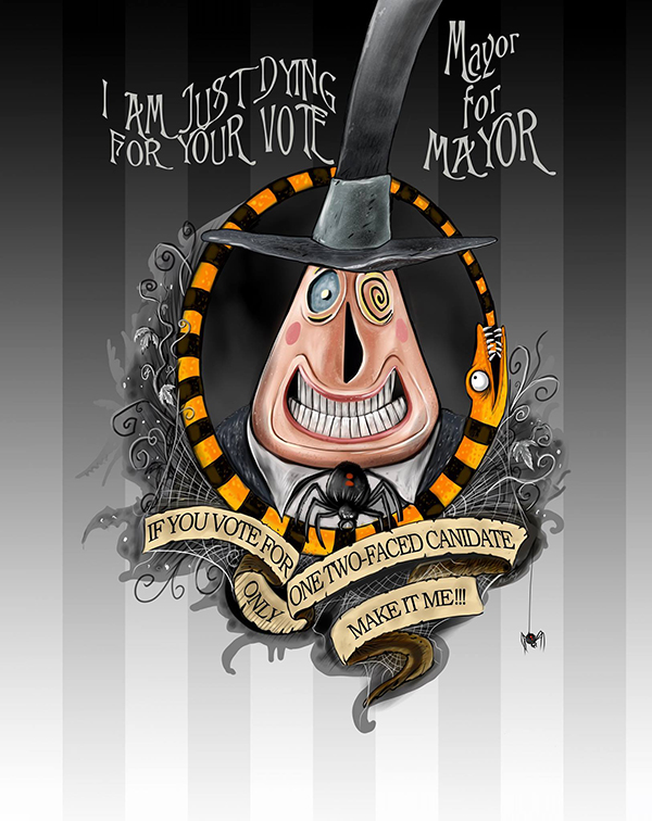 TNBC Dying for your Vote - Halloweentown Mayor by Miki- on DeviantArt