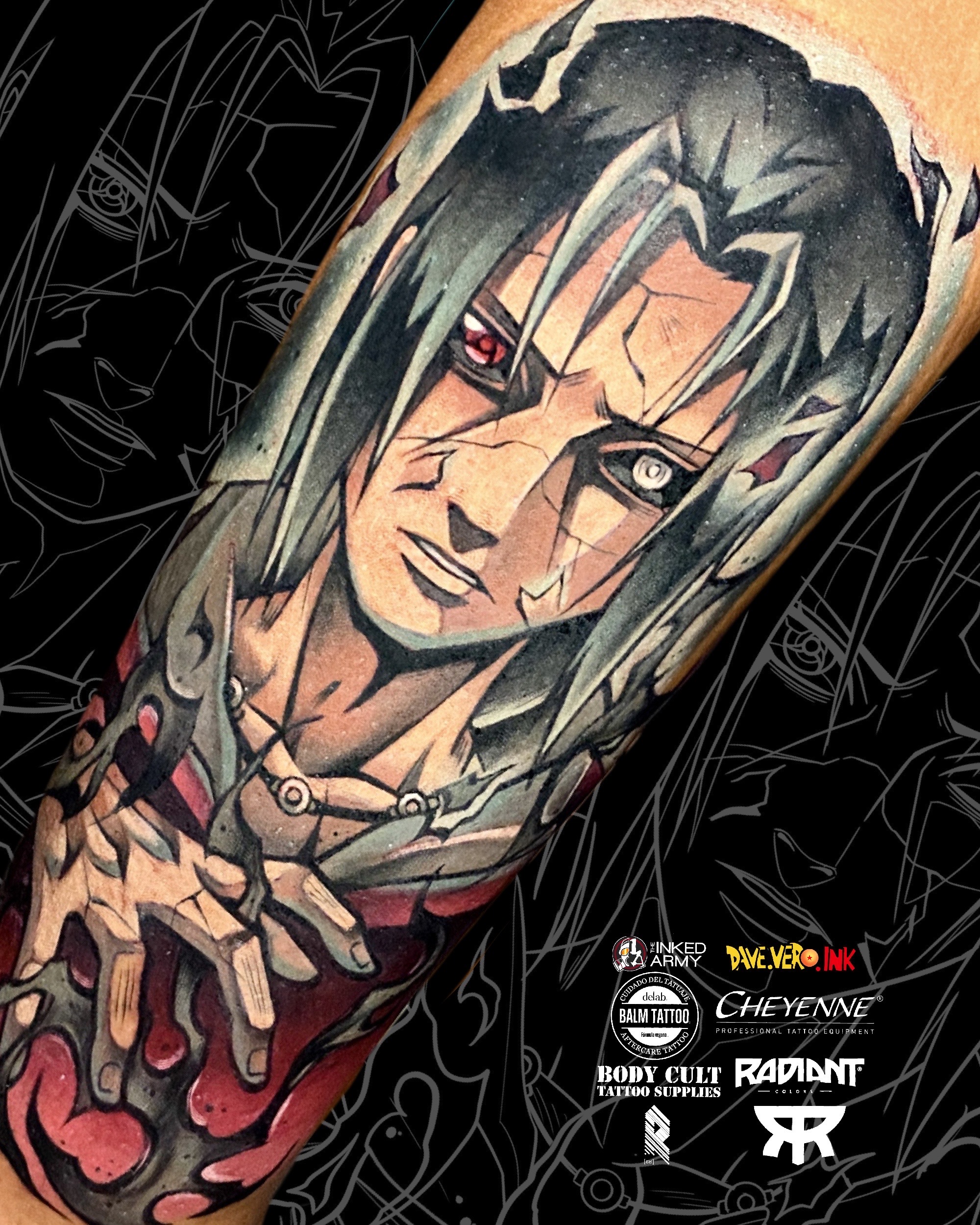 Itachi Uchiha Tattoo by DaveVeroInk by DaveVeroInk on DeviantArt