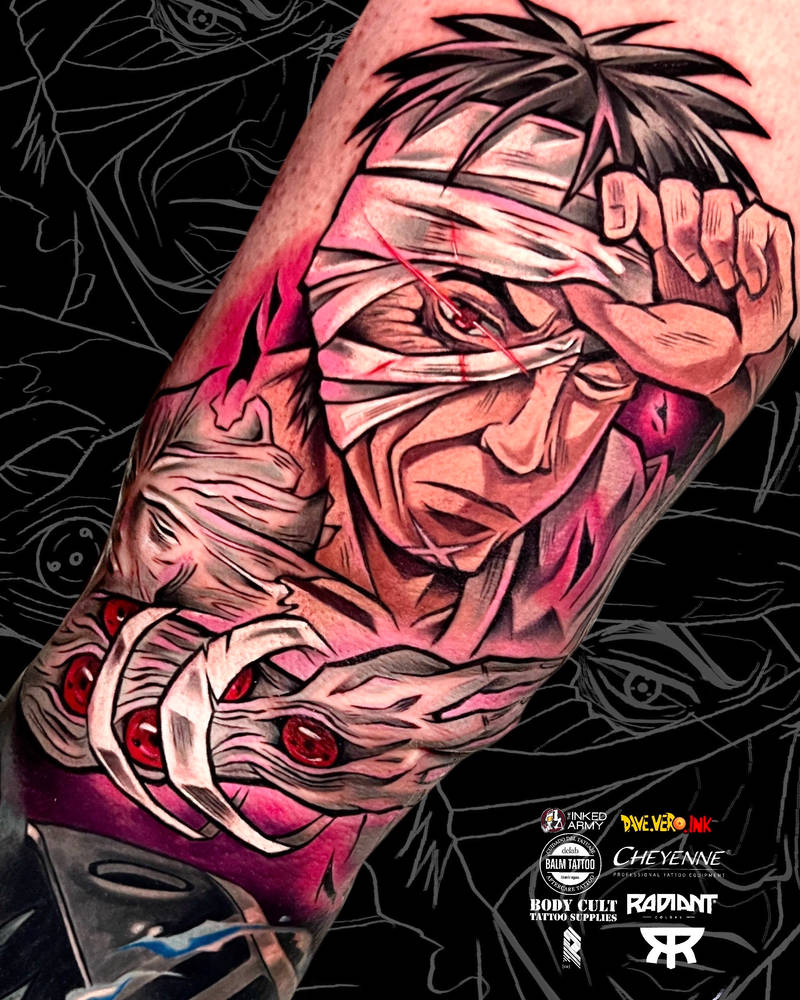Kakuzu from Naruto - tattoo by DaveVeroInk by DaveVeroInk on DeviantArt