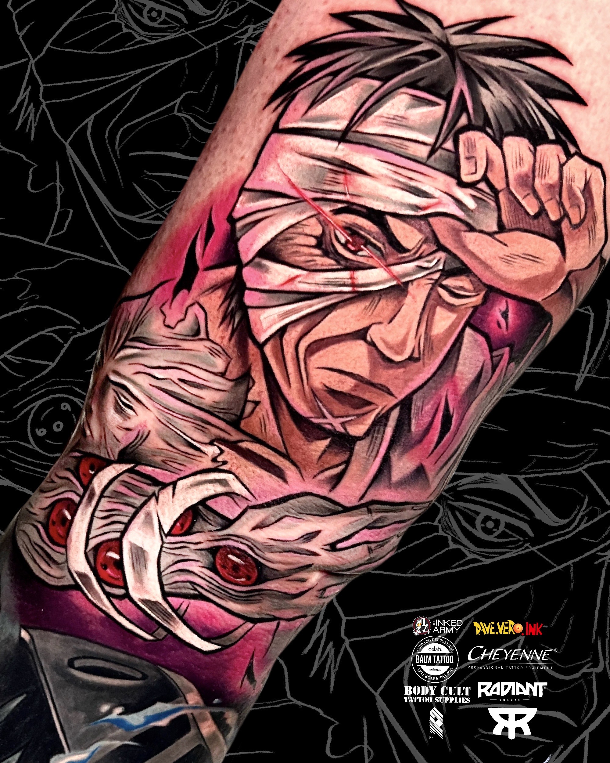 Danzo from Naruto tattoo by DaveVeroInk by DaveVeroInk on DeviantArt
