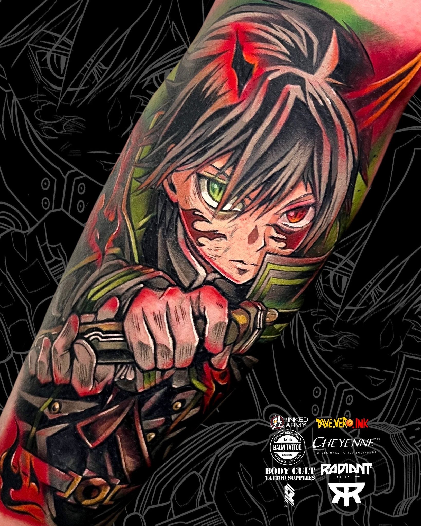 Anime tattoos - by DaveVeroInk by DaveVeroInk on DeviantArt