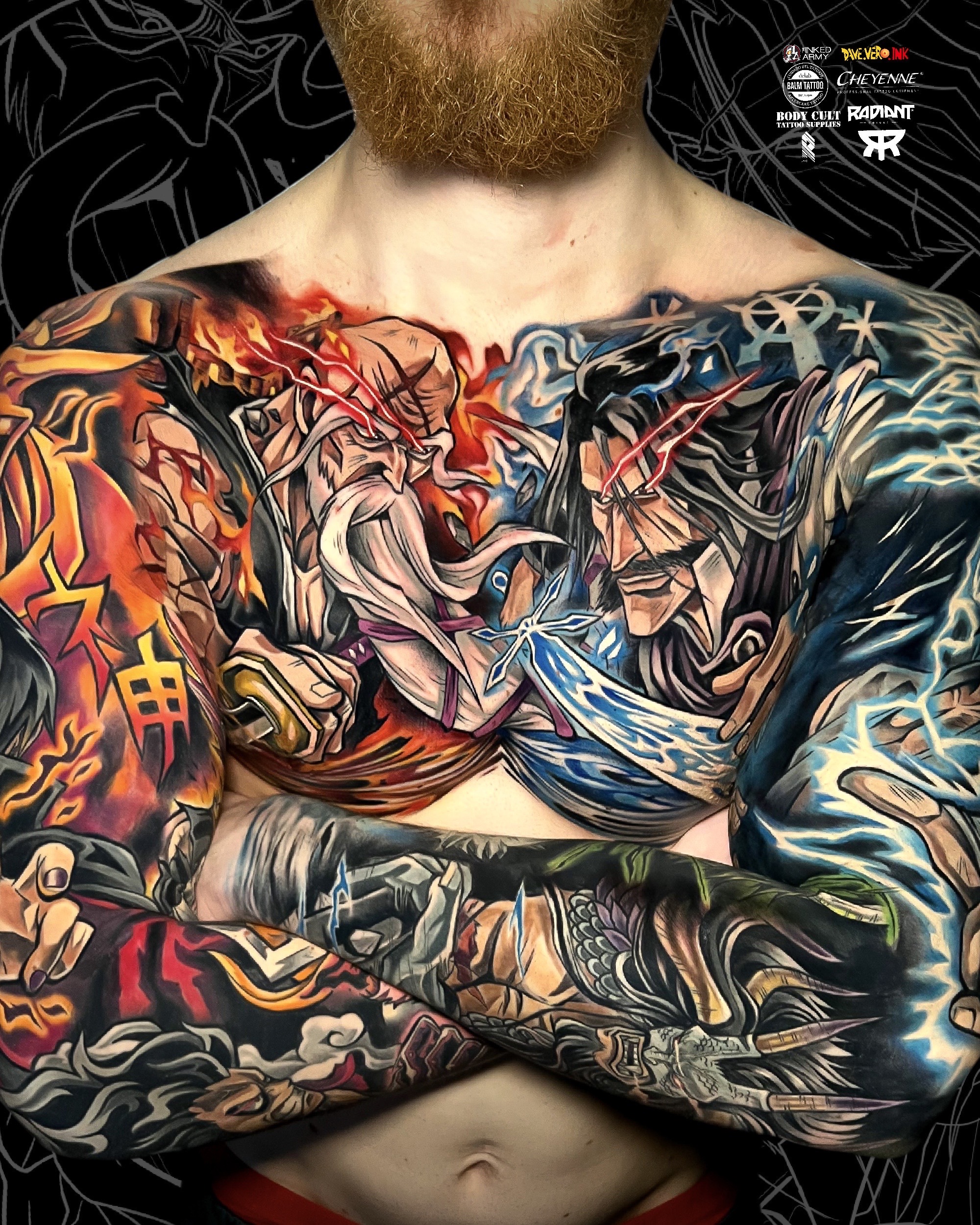 Anime tattoos - by DaveVeroInk by DaveVeroInk on DeviantArt