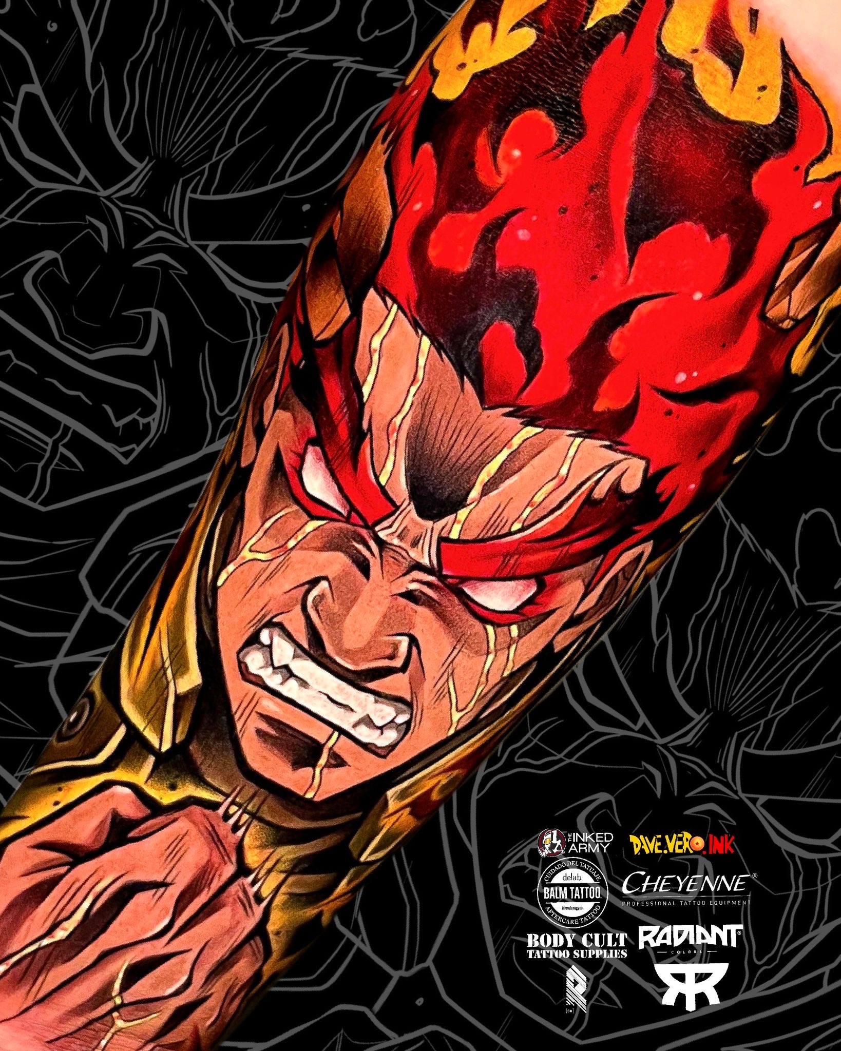 Might Guy from Naruto tattoo by DaveVeroInk by DaveVeroInk on DeviantArt