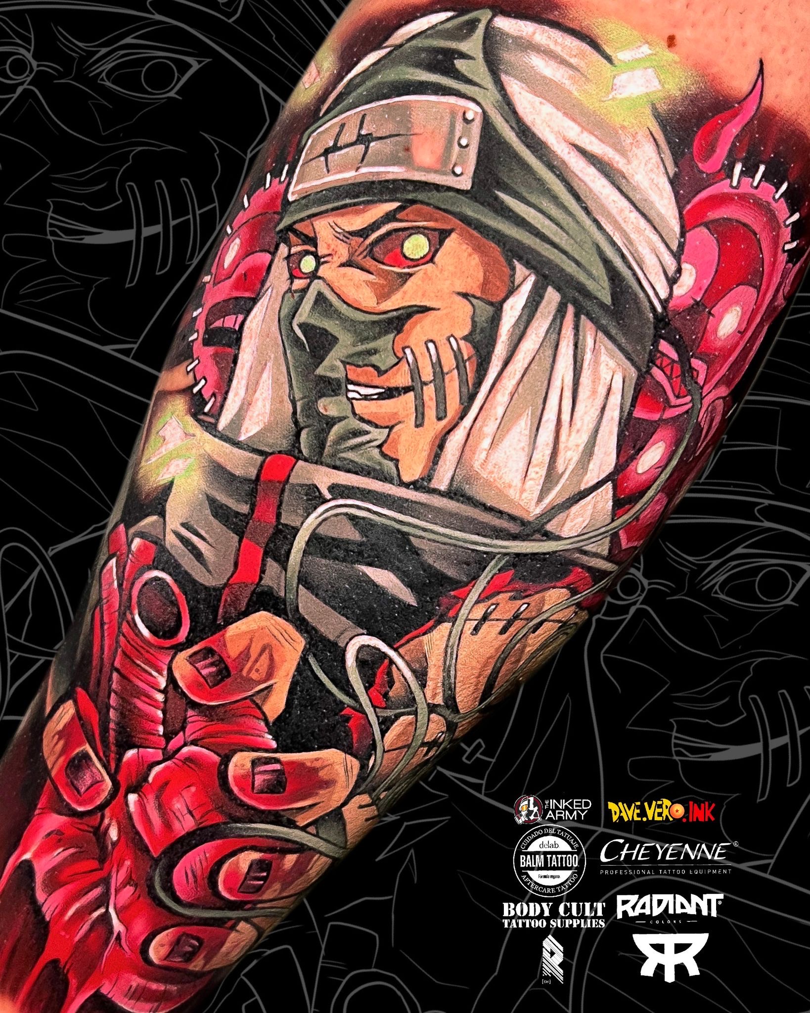 Kakuzu from Naruto - tattoo by DaveVeroInk by DaveVeroInk on DeviantArt