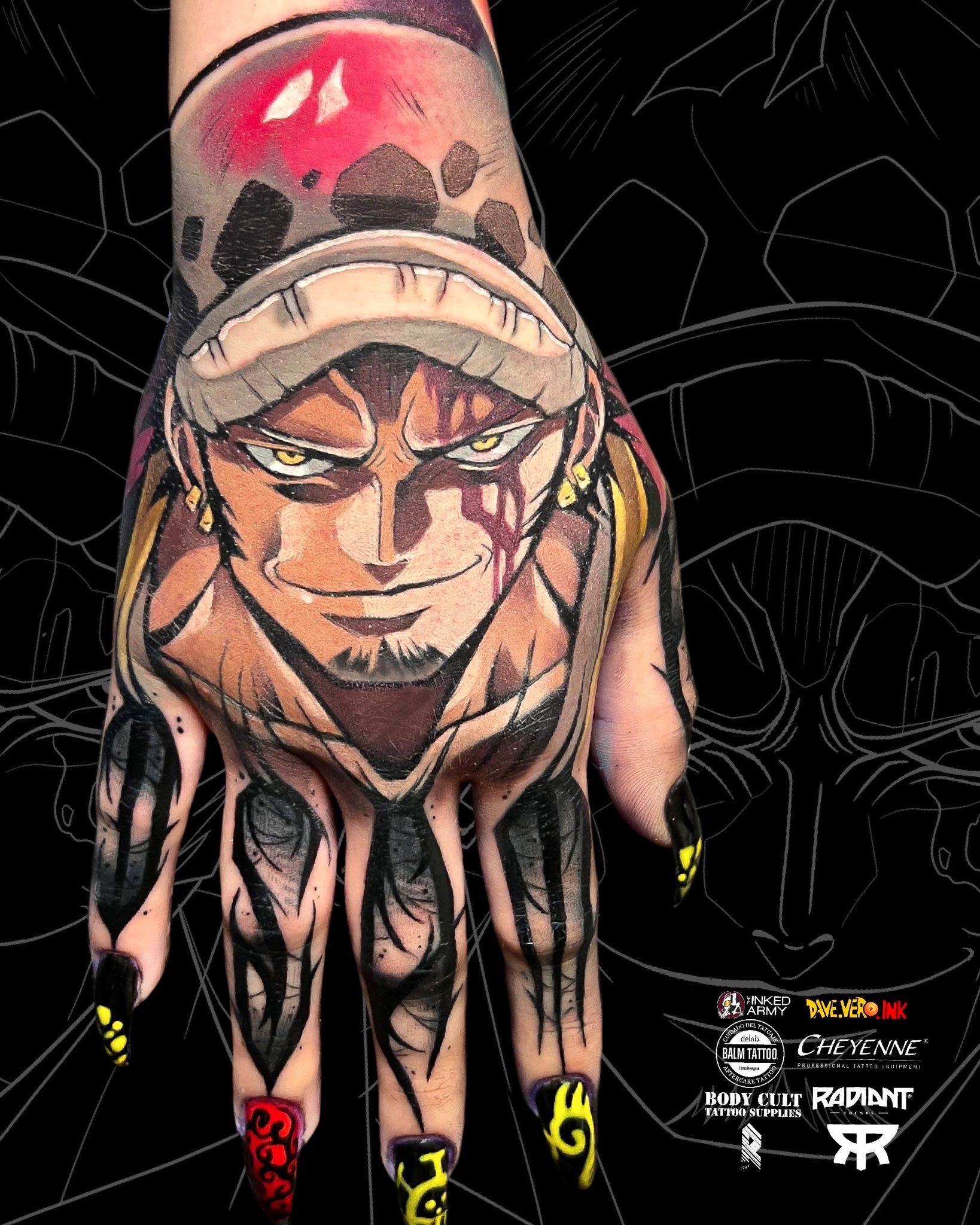 Trafalgar From One Piece - Tattoo By Daveveroink By Daveveroink On  Deviantart