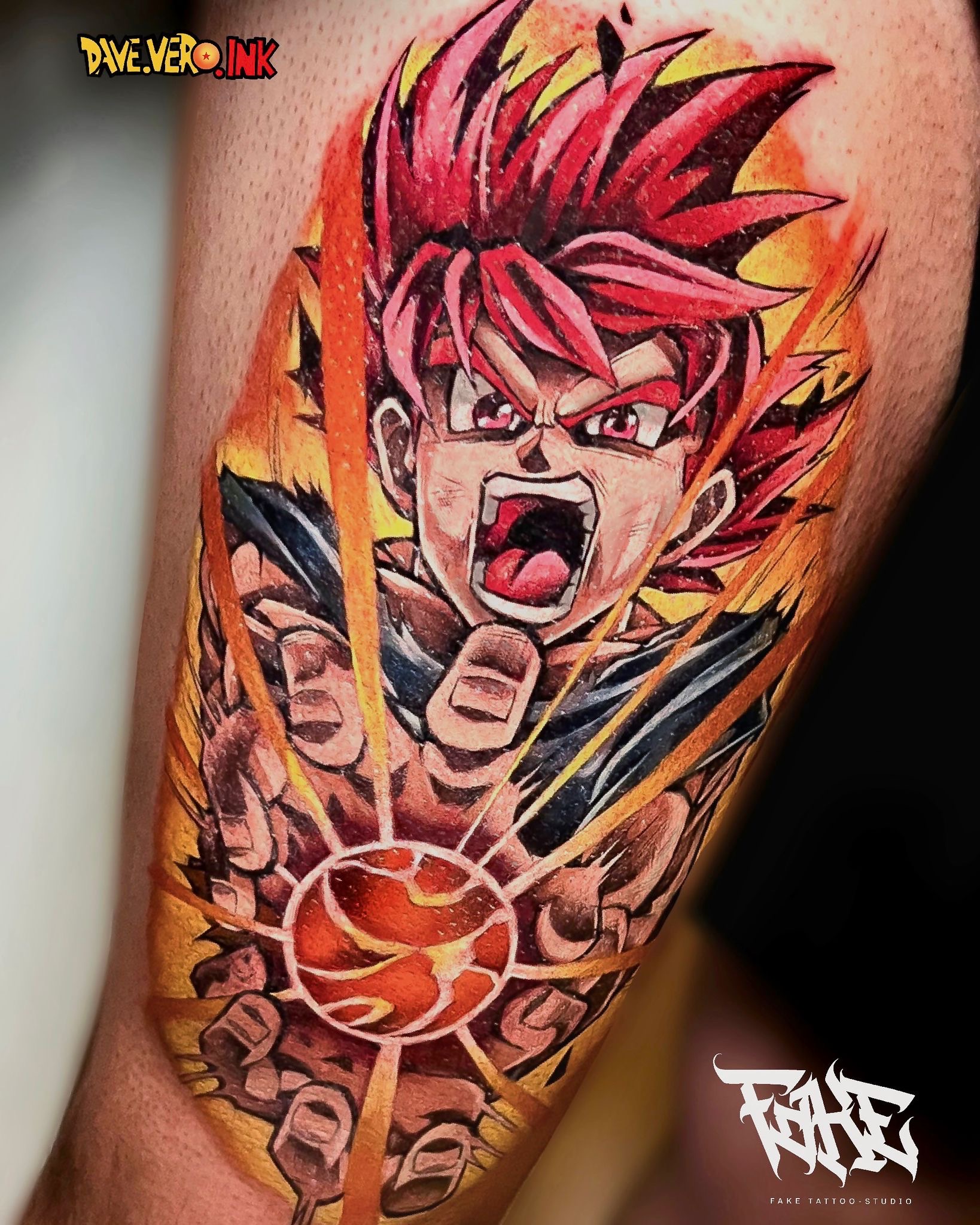 Vegeta from Dragonball - tattoo by DaveVeroInk by DaveVeroInk on DeviantArt