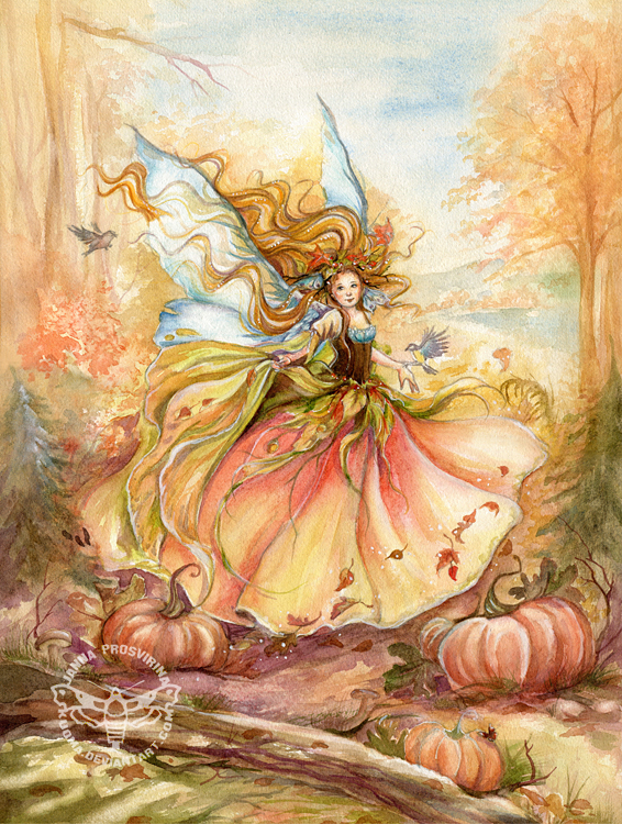 Dance of Autumn by JannaFairyArt on DeviantArt
