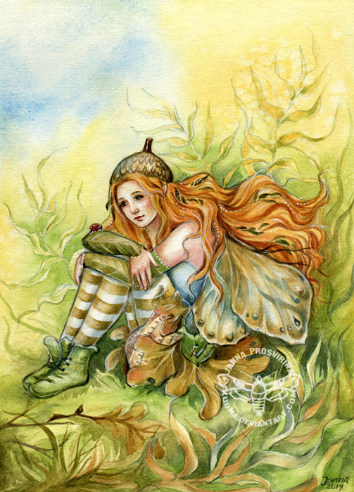 Oak Fairy by JannaFairyArt