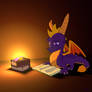 Spyro studying - Blender remake