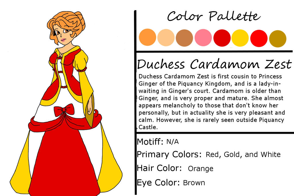 Adoptable OC: Duchess Cardamom Zest *PURCHASED*