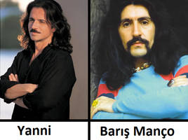 Famous look-alikes: Yanni and Baris Manco