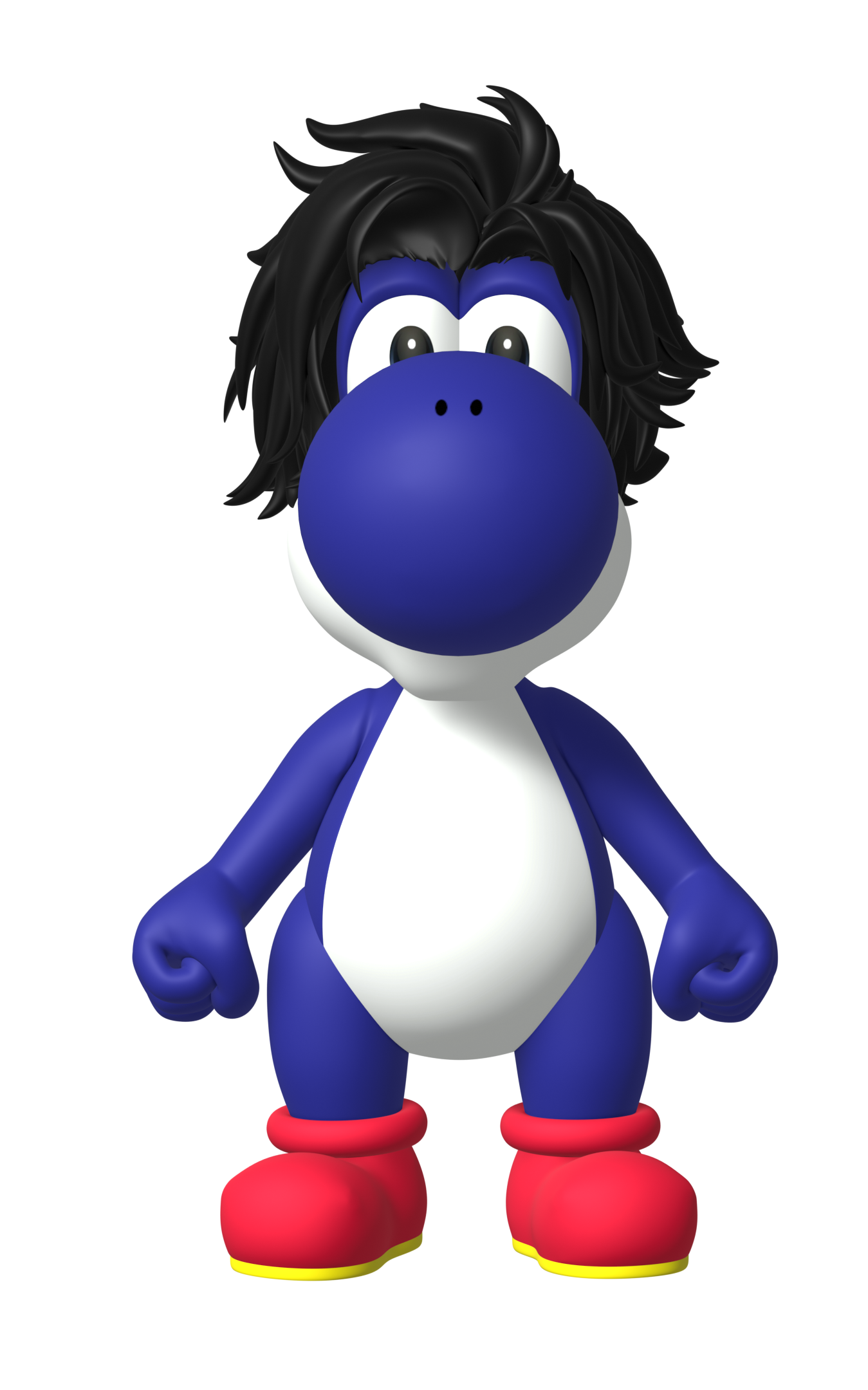 Yoshi R Front View Blender 3D Renders - Front-facing Yoshi Render by SNLYoshi21 on DeviantArt
