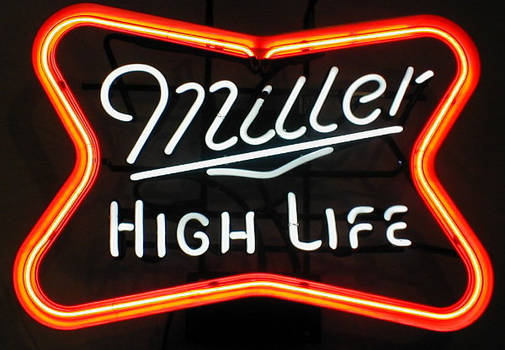 Neon Miller High Life Sign