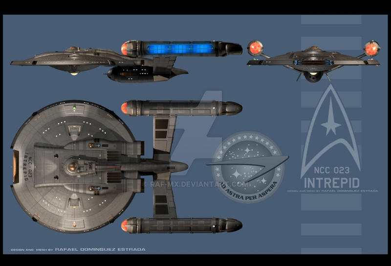 Intrepid Design NCC 023 INTREPID ...design by RDE by RAF-MX on DeviantArt