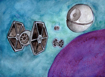 Tie Fighters and Death Star
