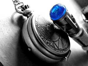 Sonic + Gallifreyan Fob Watch