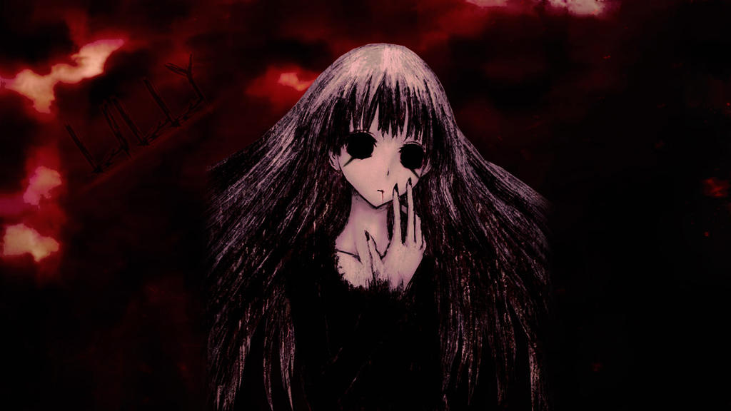 creepy anime girl lilly (read description) by zibara on Devi