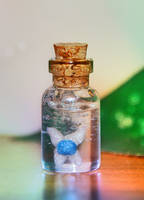 Legend of Zelda Inspired Blue Fairy in a Bottle
