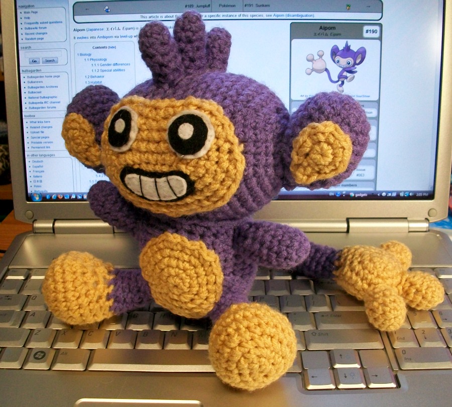 Aipom Crochet Plush