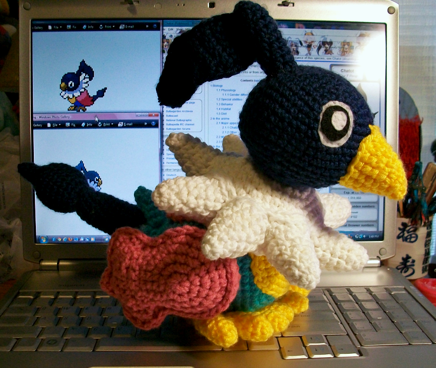 Shiny Chatot Crochet Plush