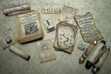 Miniature Parchments and Scrolls