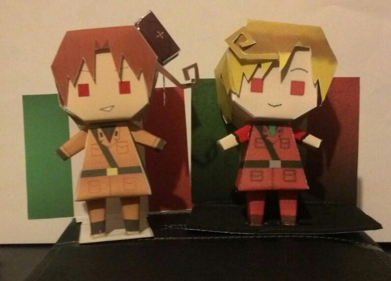 Hetalia Papercraft 2p Romano and 2p Italy by Daphne-Nightray5 on DeviantArt