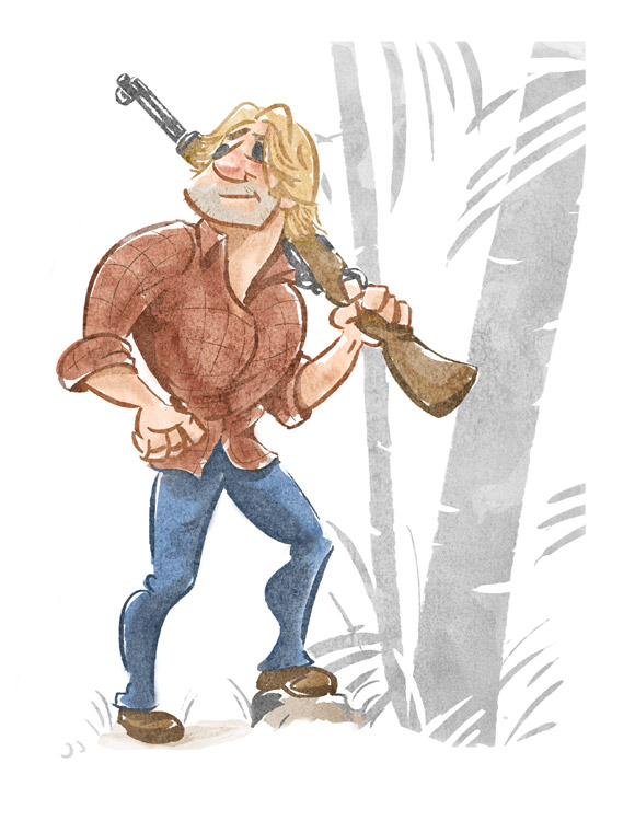 lost sawyer in watercolor