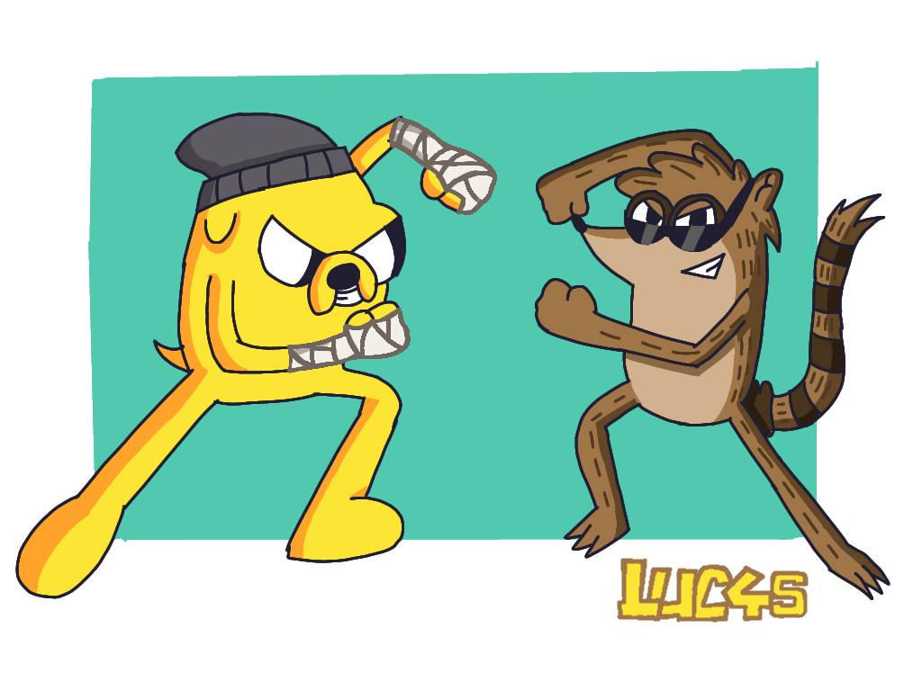 Jake Rigg Desnz Jake And Rigby by LukeyDrawing13 on DeviantArt