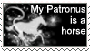 Horse Patronus Stamp