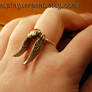 Golden Snitch Ring - Wirewrapped