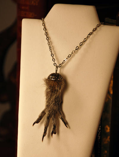 Squirrel Paw necklace