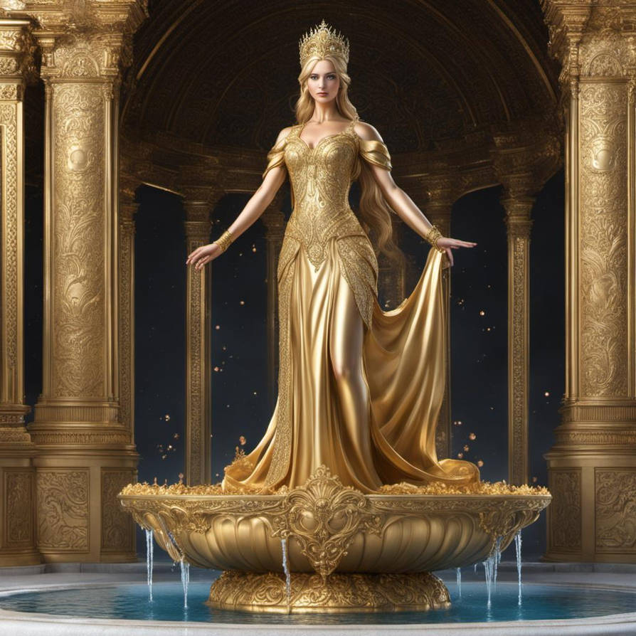 Freestone Princess The Golden Princess Fountain by Tempest2356 on DeviantArt