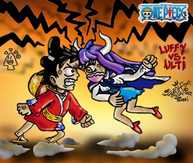 LUFFY VS ULTI (ONE PIECE CHIBI FAN ART 2022) by Flexcorp on DeviantArt