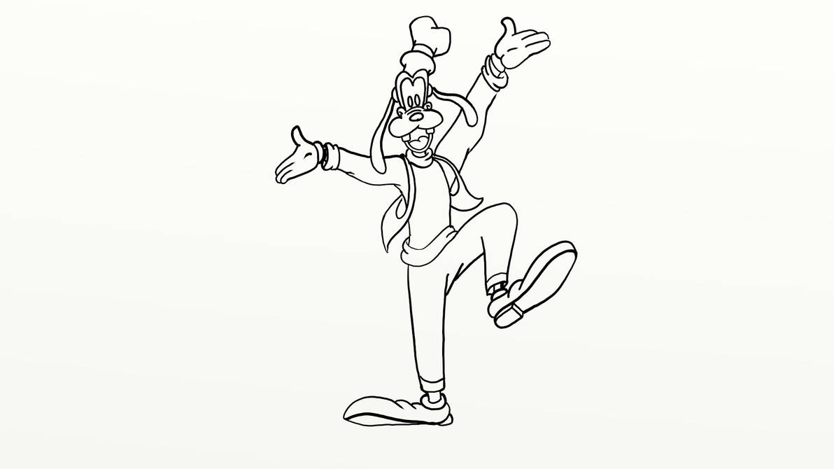 Goofy Lineal by DailyCartoonDrawings on DeviantArt