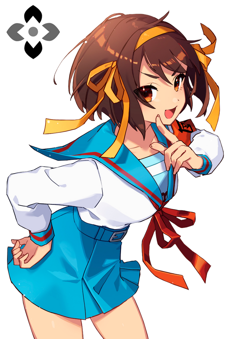 Harhi Haruhi suzumiya render by argaten166 on DeviantArt