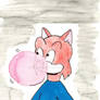 Richie Blowing Bubble Gum