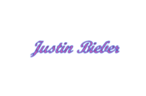 Firma de Justin Bieber