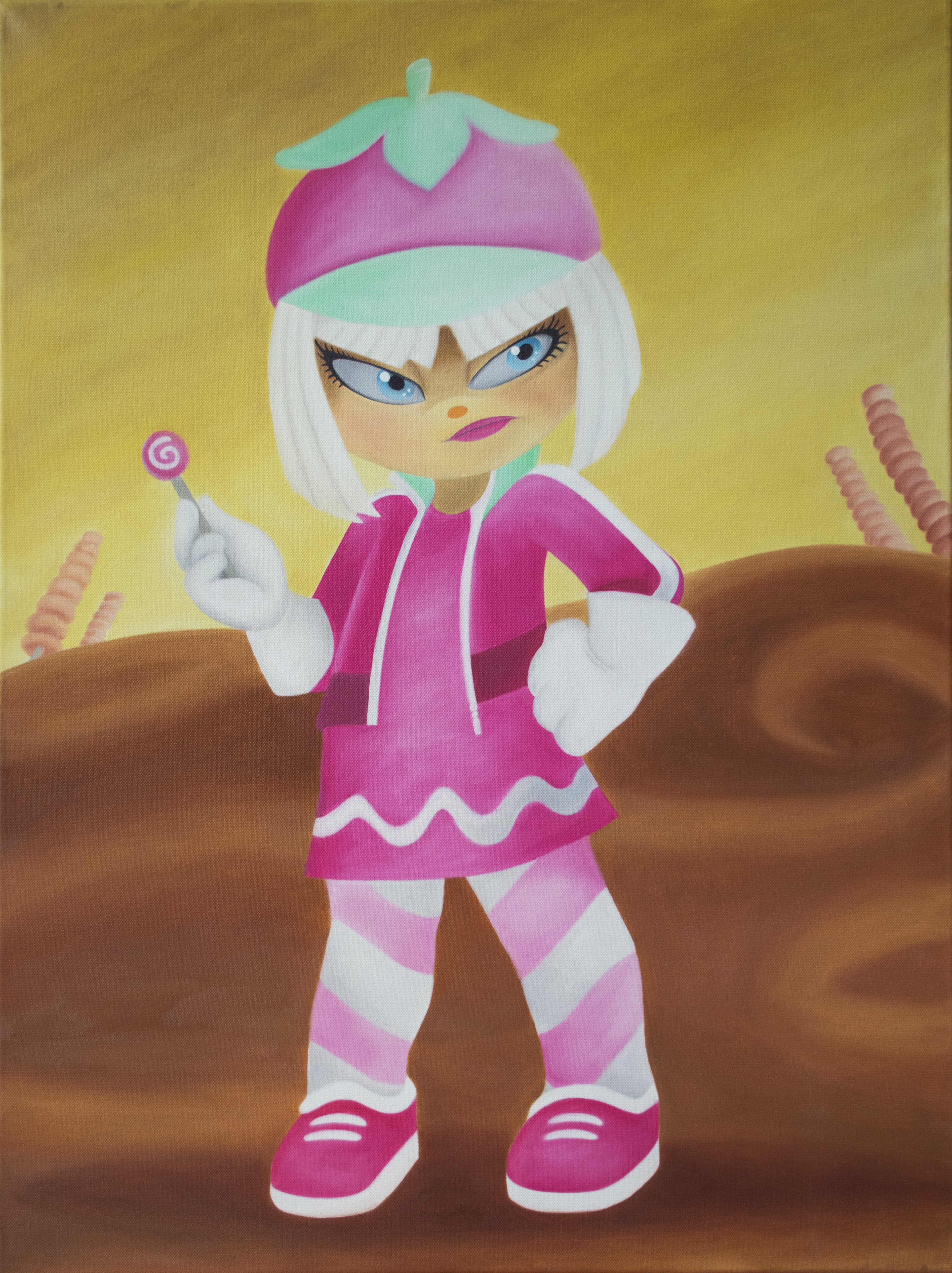 Taffyta Muttonfudge Oil Painting