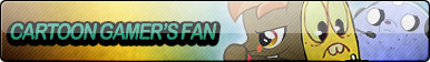 Cartoon Gamer's Fan Button