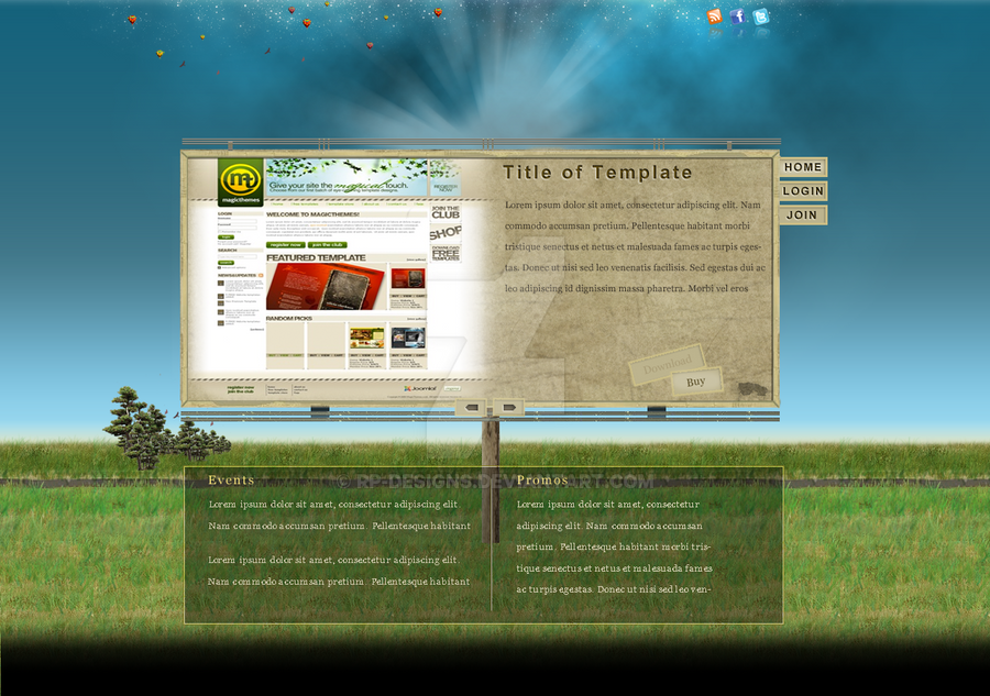 Magic Themes Design Template 2 by rp-designs on DeviantArt