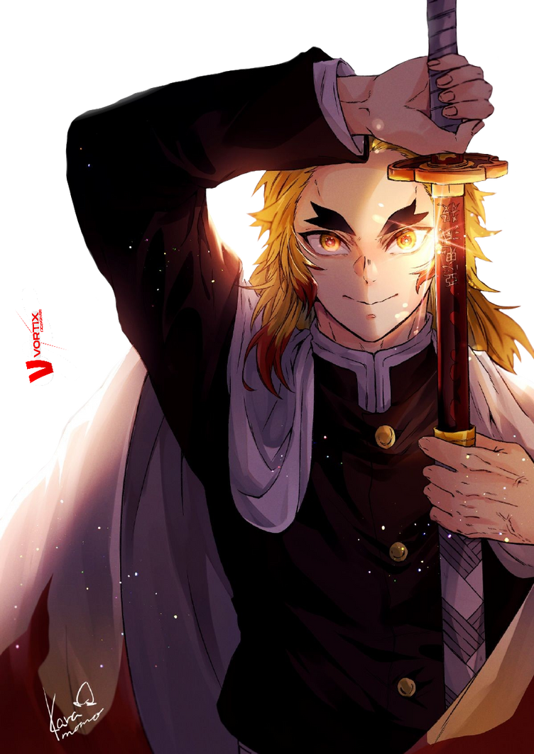 Rengoku render by vortixsenpai on DeviantArt