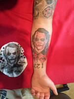 Joker Tattoo and card symbols