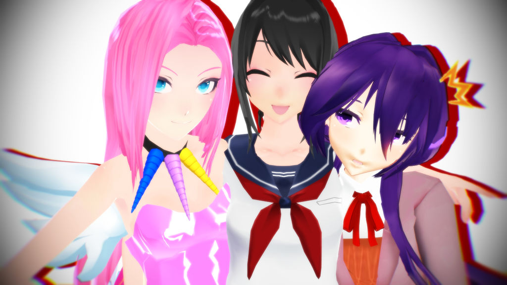 .: {MMD x Yan Sim x Cupcakes x DDLC} Knife crew :.