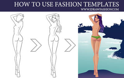 How to use fashion templates 2 by idrawfashion