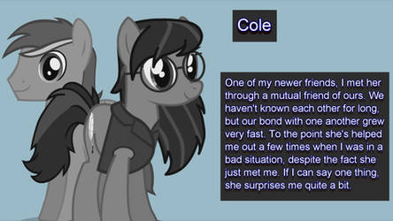 Confidant: Cole