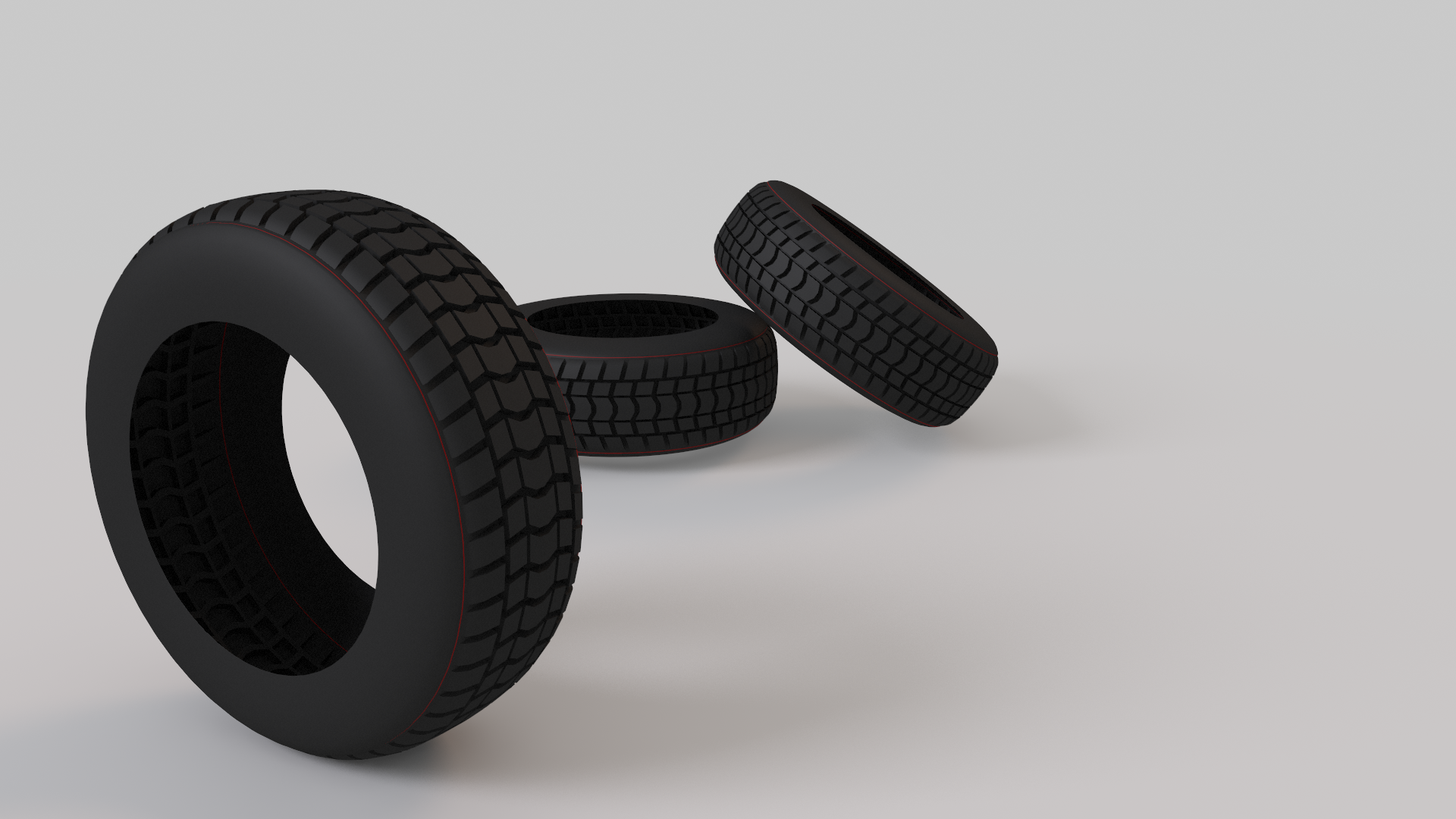 3D tires test render