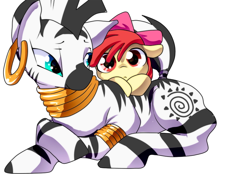 Zecora and Apple Bloom