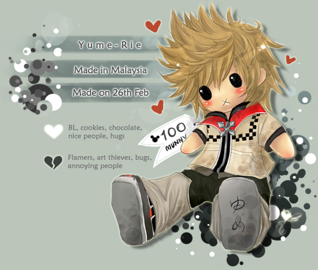 ROXAS PLUSHIE XD-heart-