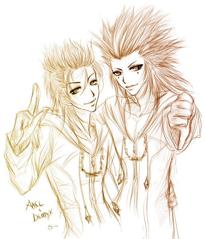 demyx and axel on demyx-lovers - DeviantArt.