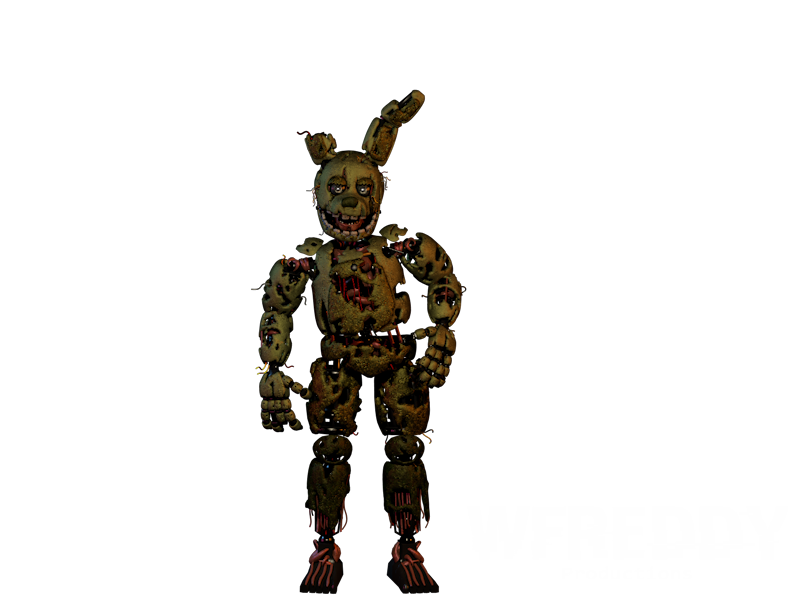 Nightmare Fredbear (UCN Based) and Scraptrap (FNaF 3 Springtrap